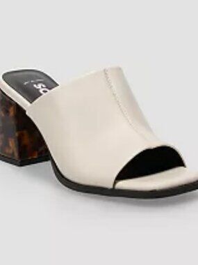 NWT/Box SO Brand Muneer Block Heel Women's Slip Slide Mule Sz 10